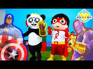 Ryan & Combo Vs. Thanos! We need ENDGAME AVENGERS ! Let's Play Hide N Seek IRL