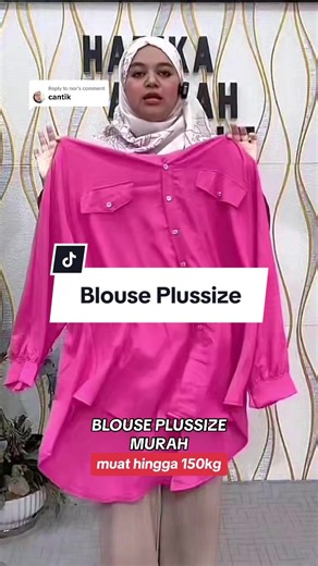 Blouse Plus Size Ironless Dengan Material Flowy yang Selesa - Bajet & Selesa!