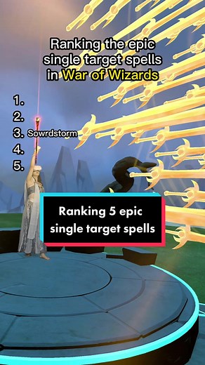 Ranking 5 Epic Single Target Spells in War of Wizards VR Game
