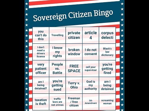 LIVE Sovereign Citizen Bingo with AngryCops