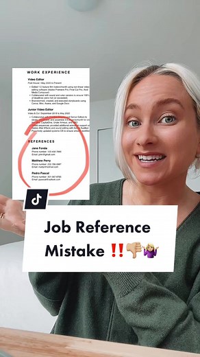 ❌ don’t make this mistake when it comes to references! ❌ 😫 I’ve seen sooo many resumes that have previous managers/supervisors contact information listed. 🚫 But even IF those individuals gave you explicit permission to share their contact information for a reference—delete them from your resume! 🗣 If a company wants a reference, they’ll ask. Wait until they do ask, because then you can give your reference a heads up. 📲 If it’s going to be a phone call, list out 3-4 strenghs and skills you’d 
