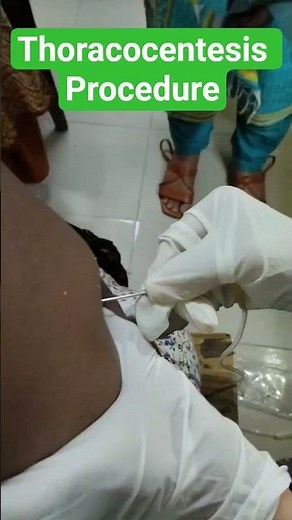 Thoracocentesis Procedure.