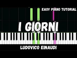 Ludovico Einaudi - I Giorni (Easy Piano Tutorial)