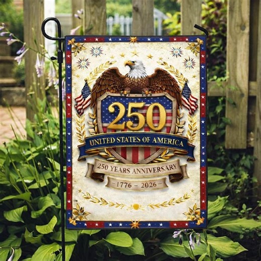 250th Anniversary Garden Flag, USA Independence Day Flag, 1776–2026 Patriotic July 4th Outdoor Yard Decor - Etsy