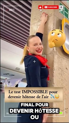 The IMPOSSIBLE test to become a flight attendant ✈️😳 #aviation #flightattendant #steward #travel