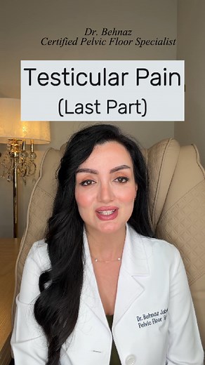 Dr. Behnaz, Certified pelvic floor specialist. on Instagram: "Testicular Pain but Everything Is “Normal”? Try This First Testicular pain can persist even when ultrasound, blood work, and prostate exams are normal. In many men, the source is not the testicle itself, but tension and poor coordination in the muscles and nerves around the pelvis and hips. In this video, I demonstrate a gentle knee-to-chest stretch combined with breathing that is commonly used in pelvic floor–focused physical therapy