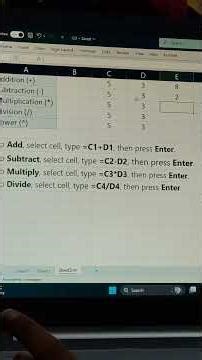 Doing math with Excel, make your daily life easy.