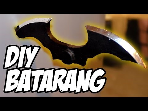 How To DiY Batarang from Batman Arkham Game series for Cosplay Costume Movie Props