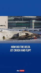 101K views · 535 reactions | Dramatic footage of the moment the plane crashes in Toronto has been shared widely online Sky's Tom Cheshire identifies three key factors that may explain how the passengers on the plane were left dangling upside down. #planecrash #SkyNews #WorldNews | Sky News | Facebook