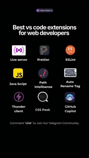 Best VS Code Extensions for Web Developers #vscode #webdeveloper #coding