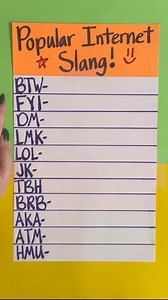 1.2M views · 1.9K reactions | Polular internet slang #reels #slang | At Home with Jennie and Nick | Facebook