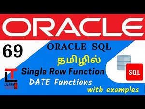 DATE FUNCTION with example | Oracle SQL tutorial in TAMIL @learncodetodaytamil