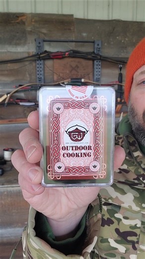 Grim workshop on Instagram: "This deck provides tips on outdoor cooking, including fire management and cooking methods, and how to clean and gut various animals. It also covers water purification and disinfection techniques as well as many water procurement methods. #grimsurvival #grimworkshop #survivalplayingcards"