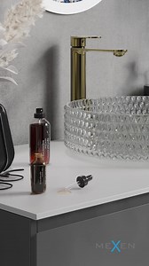 Szukasz unikalnego umywalki do swojej łazienki? Sprawdź naszą ekskluzywną szklaną umywalkę nablatową MEXEN AURA, która łączy design z funkcjonalnością! | MEXEN