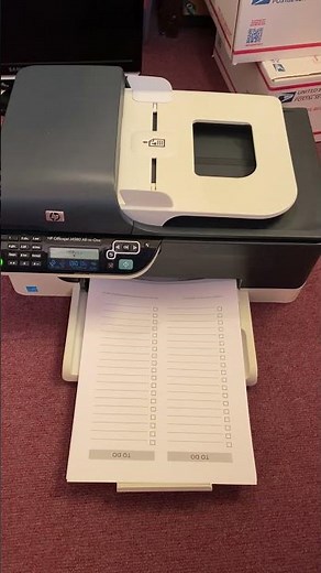 Printing from HP Officejet J4580 printer