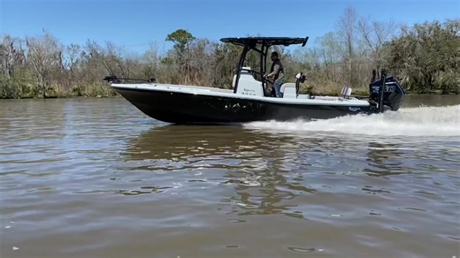 BlackJack Boats 256 Coastal equipped with a Mercury Marine 450R. This boat hit 70 mph! #metroboating #mercurymarine #boat #boatlife #boating #fishing