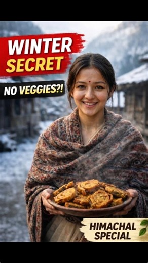 Jungle Leaves Turned Into Himachal’s Secret Dish 😳 #HimachalFood #HealthyEating #HiddenDishes