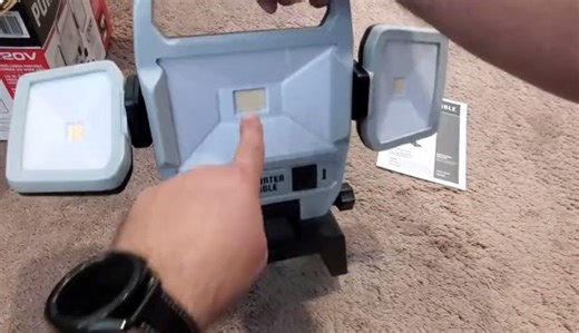 Watch PORTER-CABLE 50W 5000-Lumen Max Portable LED Work Light, Corded, ﹙PC1600203﹚ on Amazon Live