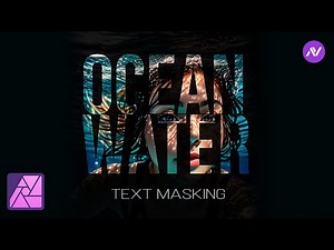 How To Put a Picture in Text in Affinity Photo | Text Masking Effect in Affinity Photo