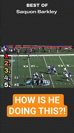 Saquon Barkley Makes Defenders Miss EVERY TIME 🔥 #NFL #Eagles