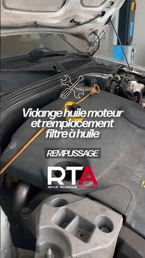 Vidange de l'huile moteur et remplacement du filtre à huile : remplissage 🔧