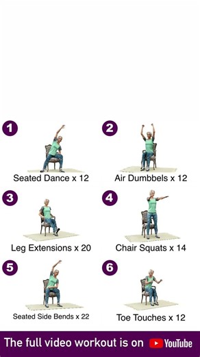 20 Min Seated Heart Workout: Boost Vitality for Seniors