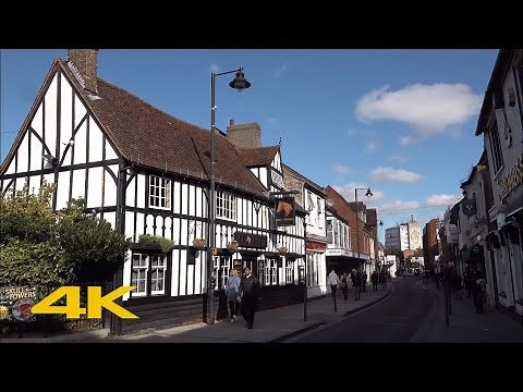 Chelmsford Walk: City Centre【4K】