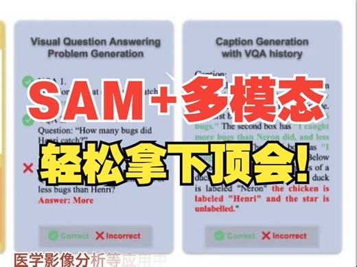 SAM结合多模态轻松拿下顶会！