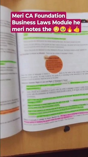 Can Business Law module become your notes? Useful video for my CA Foundation friends 👍 #cafoundation