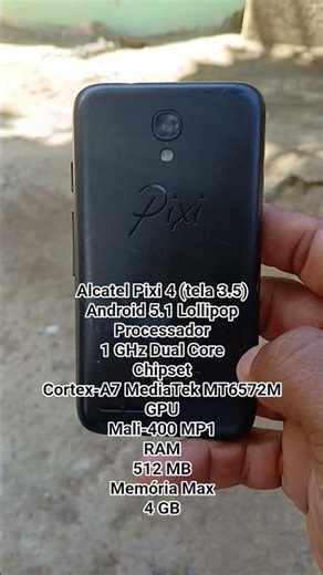 ALCATEL PIXI 4 3.5 ANDROID 5.1