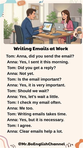 Writing Emails at Work #englishconversation #englishforbeginners #easyenglish
