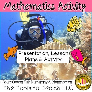 Count 1 to 10 Ocean Fish Numeracy and Identifcation Presentation Kindergarten