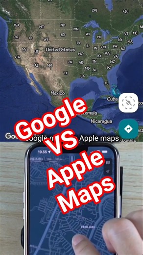 Which do you use most? Write in the comments! #applemaps #googlemaps #challenge #smartphone #tech