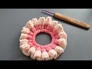 Easy DIY Crochet Hair Scrunchies💖 Beginner Friendly 💖💖💖