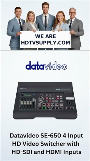 Datavideo SE-650 4 Input HD Video Switcher with HD-SDI an& HDMI Inputs