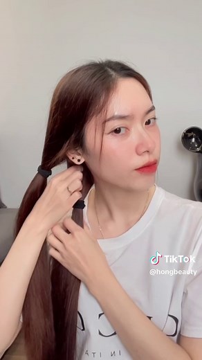 Kiểu tết tóc đơn giản giống Triệu Lộ Tư