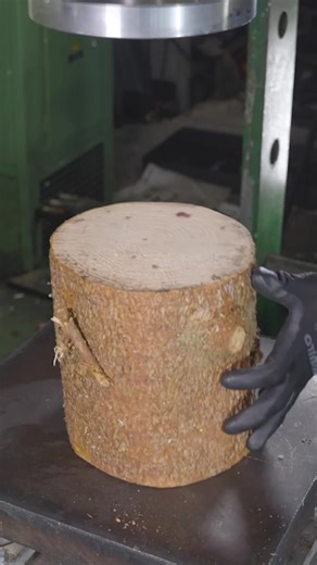 3M views · 10K reactions | #asmr #satisfying #logs | Hydraulic press channel | Facebook