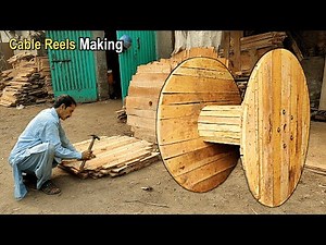 Wooden Cable Drum Manufacturing Process || Wooden Cable Drum Making || Cables Reels Making