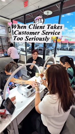 Rockstar Nails & Spa - Nail Salon Kansas City MO on Instagram: "When your client starts working here 💅📞😂 She picked up my phone and gave the price perfectly 😭👏 #NailTok #NailComedy #SalonLife #FunnyReels #NailTech"