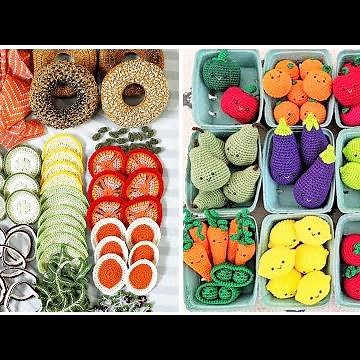 Crochet patterns vegetables & fruit ideas/Amigurumi vegetables & food crochet pattern
