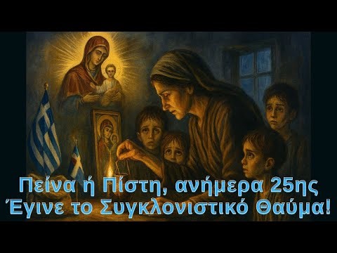 Πείνα ή Πίστη, ανήμερα του Ευαγγελισμού έγινε το συγκλονιστικό θαύμα.