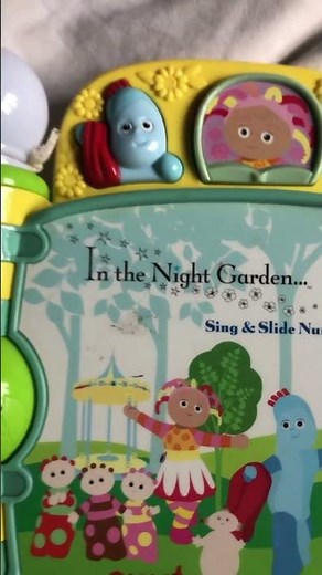 VTech in the night garden sing and slide nursery book on nearly dead batteries