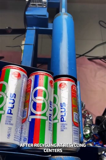 Inside a Soda Can Crusher #RecyclingTips #GoGreen #SaveThePlanet | YNP Media