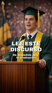 Discurso de graduación para practicar oratoria