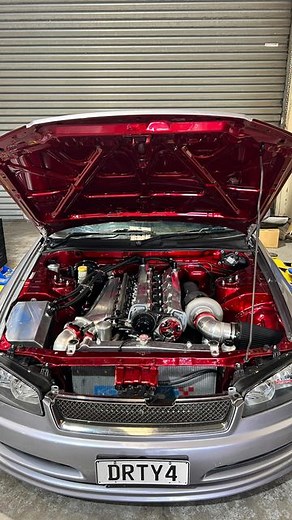 [Hustler] on Instagram: "POV: you’re a brand new rb25 bigbox with a life expectancy of 3 weeks 👁️👄👁️ #rb30 #800nm #600kw #throwback #drty4 #r34 #buildit #breakit #repeat #jdm"