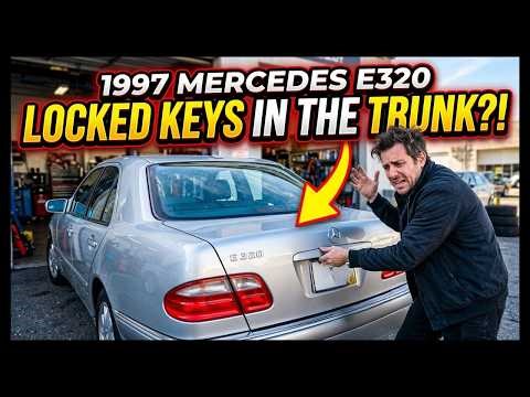 1997 Mercedes E320 - Locked Keys in the Trunk? We Cut New One Without Damage!