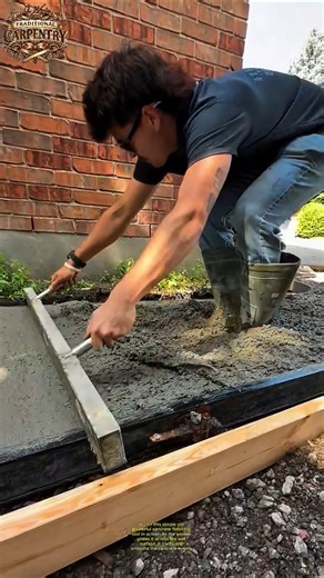 Perfect Concrete Finish Tool You Need Now! #construction #tools #diy #woodworking