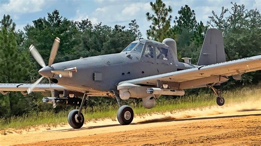 Air Force's Crop Duster Converted Into Attack Plane Crash Lands In Field (Updated)