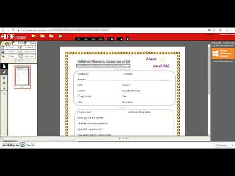 Formulario con PDFescape Mediano