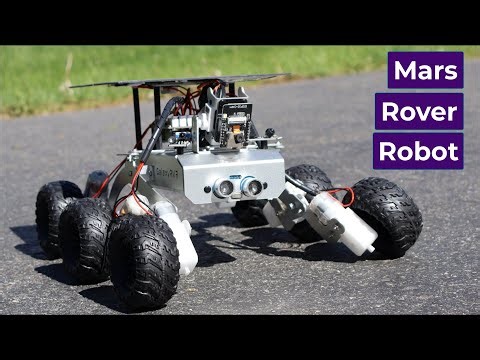 Mars Rover Robot Replica using ESP32 CAM & Arduino with Rocker Bogie System